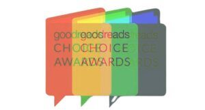 Artistic interpretation of the goodreads choice awards logo in technicolor