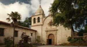 a Catholic convent surrounded by trees