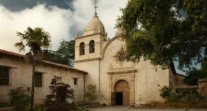 a Catholic convent surrounded by trees