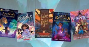 Cover collage of epic middle grade fantasy books