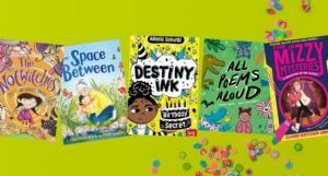 covers of five new children's books coming out in February 2025