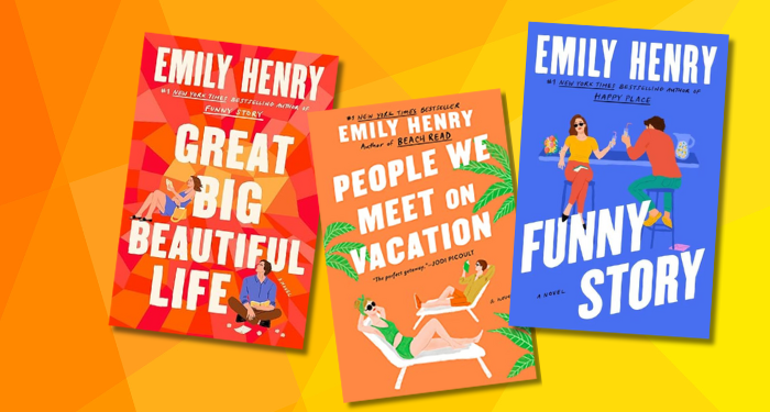 a collage of emily henry book covers