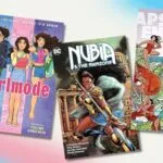 cover collage of comics about trans women