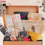 a collage of gifts for mystery readers