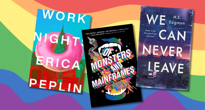 a collage of queer book covers