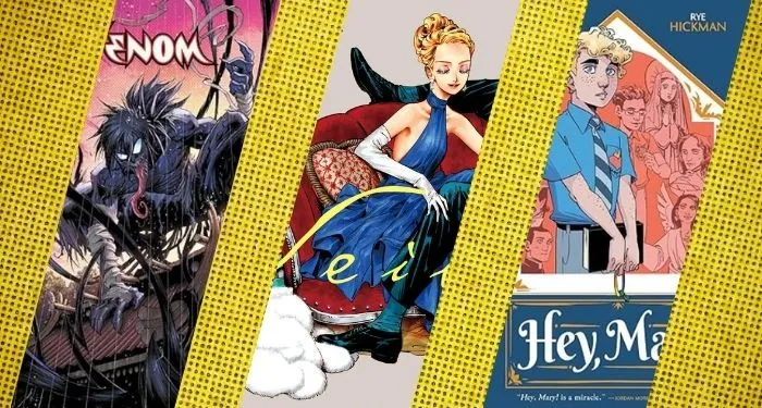 3 diagonal covers fo manga/graphic novels